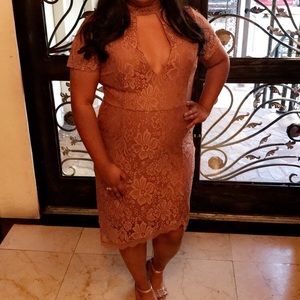 Mauve Lace Dress